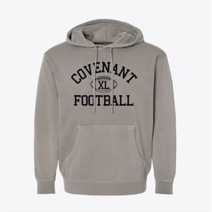 Covenant High School Classic Football Pigment-Dyed Hoodie