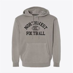 Northwest Christian School Classic Football Pigment-Dyed Hoodie