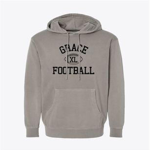 Grace Lutheran School Classic Football Pigment-Dyed Hoodie