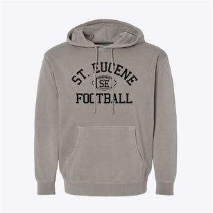 Saint Eugene School Classic Football Pigment-Dyed Hoodie