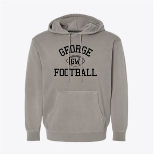 George Washington Charter School Classic Football Pigment-Dyed Hoodie