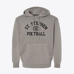 Saint Stephen School Classic Football Pigment-Dyed Hoodie
