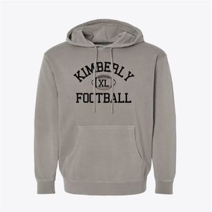 Kimberly High School Classic Football Pigment-Dyed Hoodie