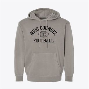 Good Counsel High School Classic Football Pigment-Dyed Hoodie