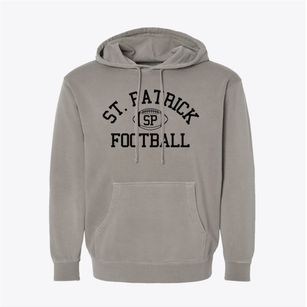 Saint Patrick School Classic Football Pigment-Dyed Hoodie