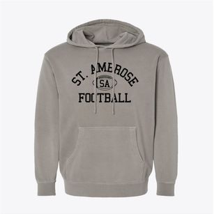 Saint Ambrose School Classic Football Pigment-Dyed Hoodie