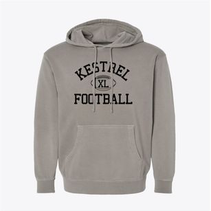 Kestrel High School Classic Football Pigment-Dyed Hoodie