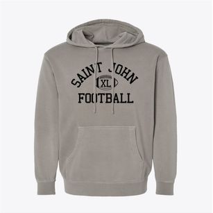Saint John The Baptist School Classic Football Pigment-Dyed Hoodie