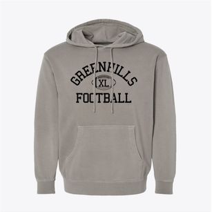 Greenhills School Classic Football Pigment-Dyed Hoodie