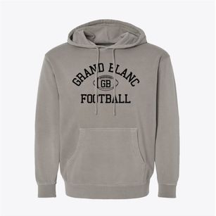 Grand Blanc High School Classic Football Pigment-Dyed Hoodie