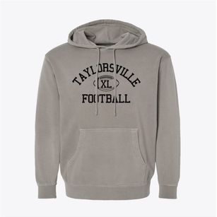 Taylorsville High School Classic Football Pigment-Dyed Hoodie