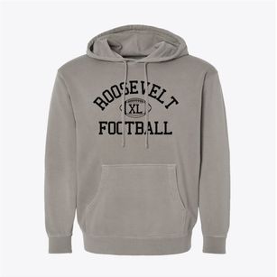 Roosevelt High School Classic Football Pigment-Dyed Hoodie