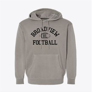 Broadview School Classic Football Pigment-Dyed Hoodie
