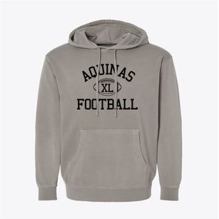 Aquinas High School Classic Football Pigment-Dyed Hoodie