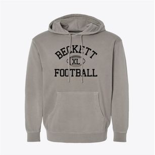 Beckett Christian School Classic Football Pigment-Dyed Hoodie