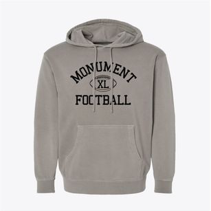 Monument High School Classic Football Pigment-Dyed Hoodie