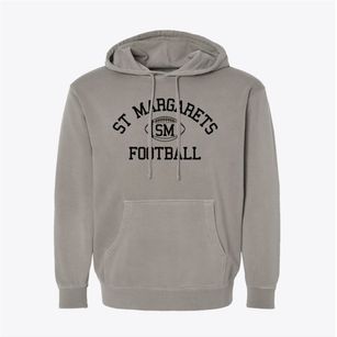 St Margarets School Classic Football Pigment-Dyed Hoodie