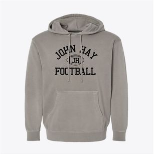 John Hay High School Classic Football Pigment-Dyed Hoodie