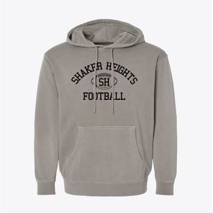Shaker Heights School District Classic Football Pigment-Dyed Hoodie