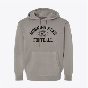 Morning Star Christian School Classic Football Pigment-Dyed Hoodie