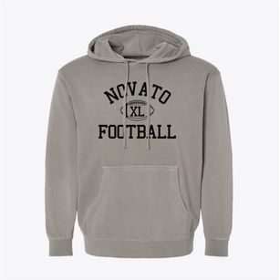 Novato Sda Christian School Classic Football Pigment-Dyed Hoodie