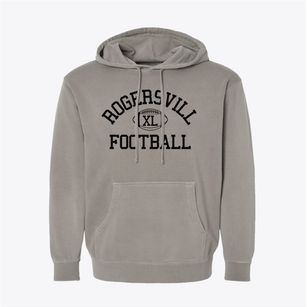 Rogersvill High School Classic Football Pigment-Dyed Hoodie