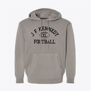 J F Kennedy Learning Center Classic Football Pigment-Dyed Hoodie