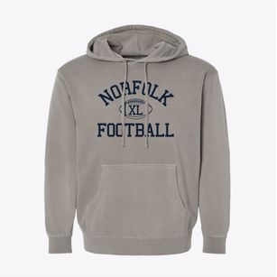 Norfolk Collegiate Upper School Classic Football Pigment-Dyed Hoodie