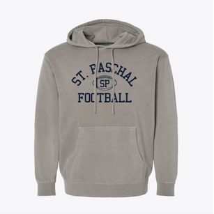 Saint Paschal School Classic Football Pigment-Dyed Hoodie