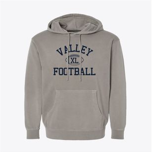 Valley Christian School Classic Football Pigment-Dyed Hoodie
