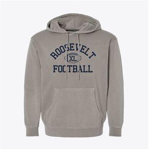 Roosevelt Junior High School Classic Football Pigment-Dyed Hoodie