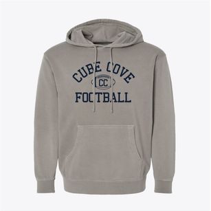Cube Cove School Classic Football Pigment-Dyed Hoodie