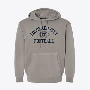 Colorado City School Classic Football Pigment-Dyed Hoodie