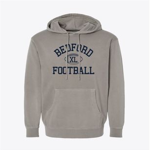 Bedford Community High School Classic Football Pigment-Dyed Hoodie
