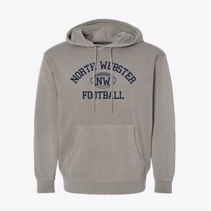 North Webster High School Classic Football Pigment-Dyed Hoodie