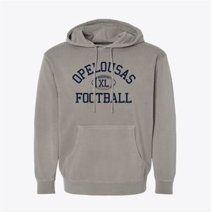 Opelousas Developmental Center Classic Football Pigment-Dyed Hoodie