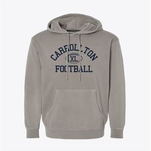 Carrollton High School Classic Football Pigment-Dyed Hoodie