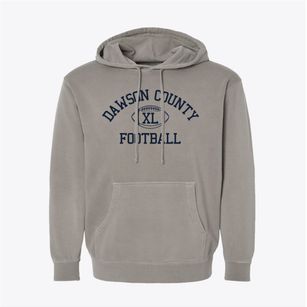 Dawson County District 29 School Classic Football Pigment-Dyed Hoodie