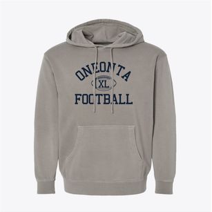 Oneonta Community Christian School Classic Football Pigment-Dyed Hoodie