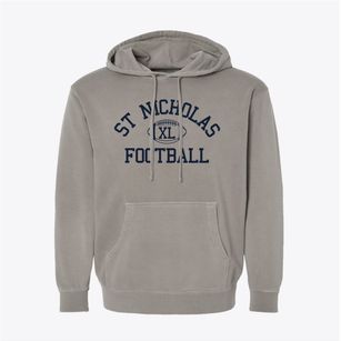 St Nicholas Parish Classic Football Pigment-Dyed Hoodie