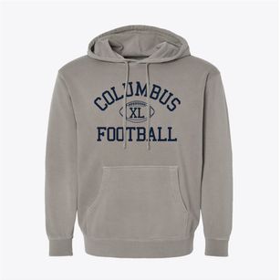 Christopher Columbus High School Classic Football Pigment-Dyed Hoodie