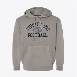Trinity Montessori School Inc Classic Football Pigment-Dyed Hoodie