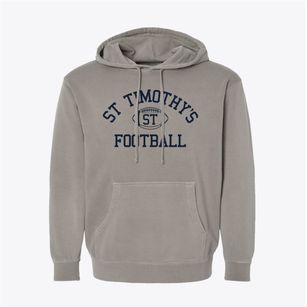 St Timothy's School Classic Football Pigment-Dyed Hoodie