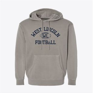 West Lincoln High School Classic Football Pigment-Dyed Hoodie