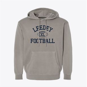 Leedey School Classic Football Pigment-Dyed Hoodie