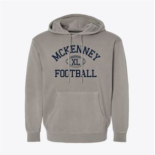 Mckenney Intermediate School Classic Football Pigment-Dyed Hoodie