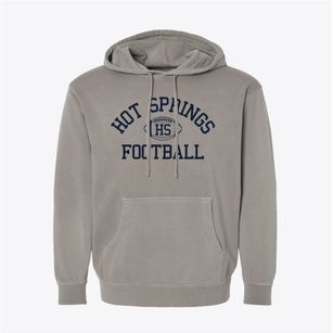 Hot Springs High School Classic Football Pigment-Dyed Hoodie