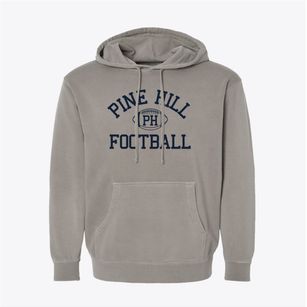 Pine Hill Christian School Classic Football Pigment-Dyed Hoodie