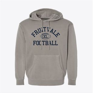 Fruitvale Junior High School Classic Football Pigment-Dyed Hoodie