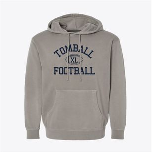 Tomball High School Classic Football Pigment-Dyed Hoodie